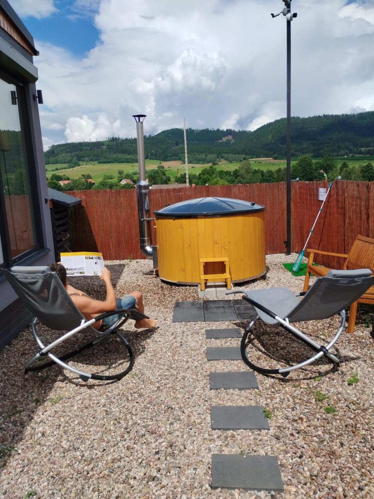 Rajska Polana Domki Premium ,Na Odludziu Z Prywatna Balia Z Jacuzzi I Sauna ,Cisza,Rowery Elektryczne,Gory,Astroprzygoda,- Adrspach, Skalne Miasto, Zamek Ksiaz,Andrzejowka,Karpacz, Sniezka,Janskie Laznie,Pec Mieroszow Luaran gambar
